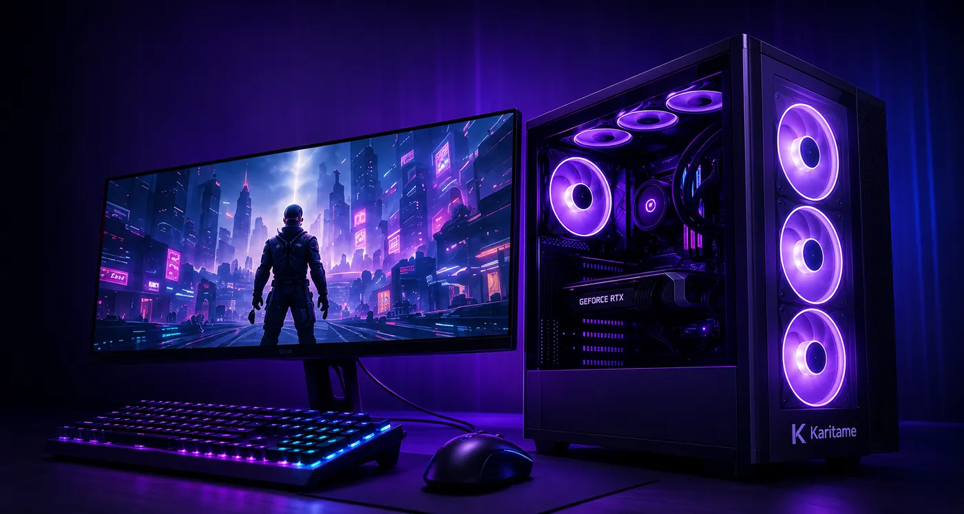 カリタメでお貸しするゲーミングPCとデスク環境